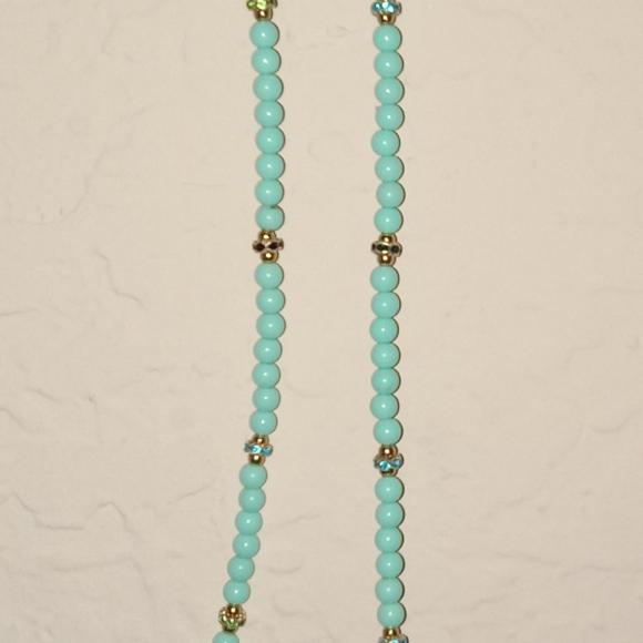 Protection eye emblem on a beaded  necklace - Picture 3 of 4